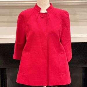 Talbots Hot Pink Textured Swing Jacket – Women’s 8P Petite